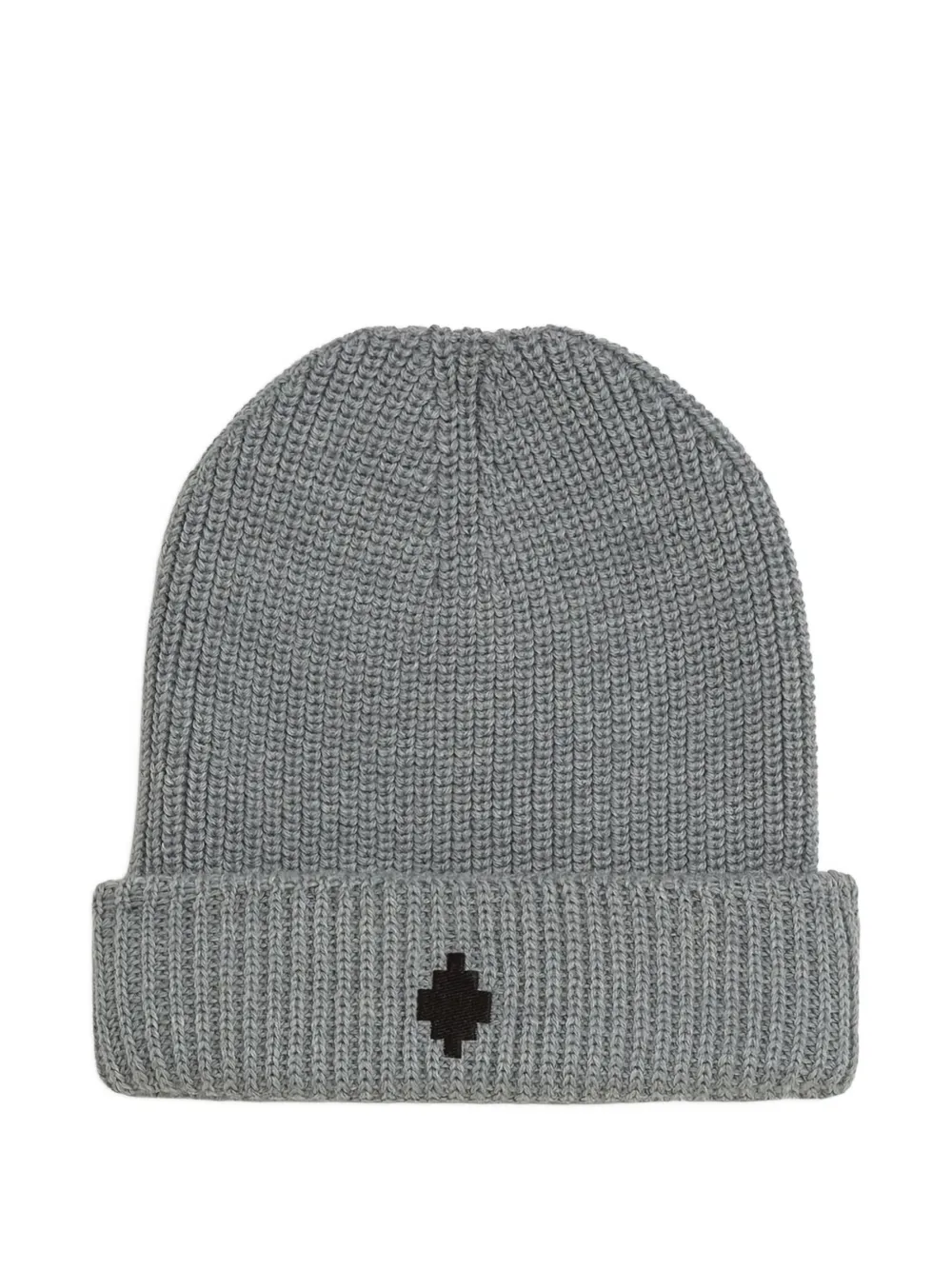 County Of Milan Kids' Ribbed Appliqué Hat In Gray