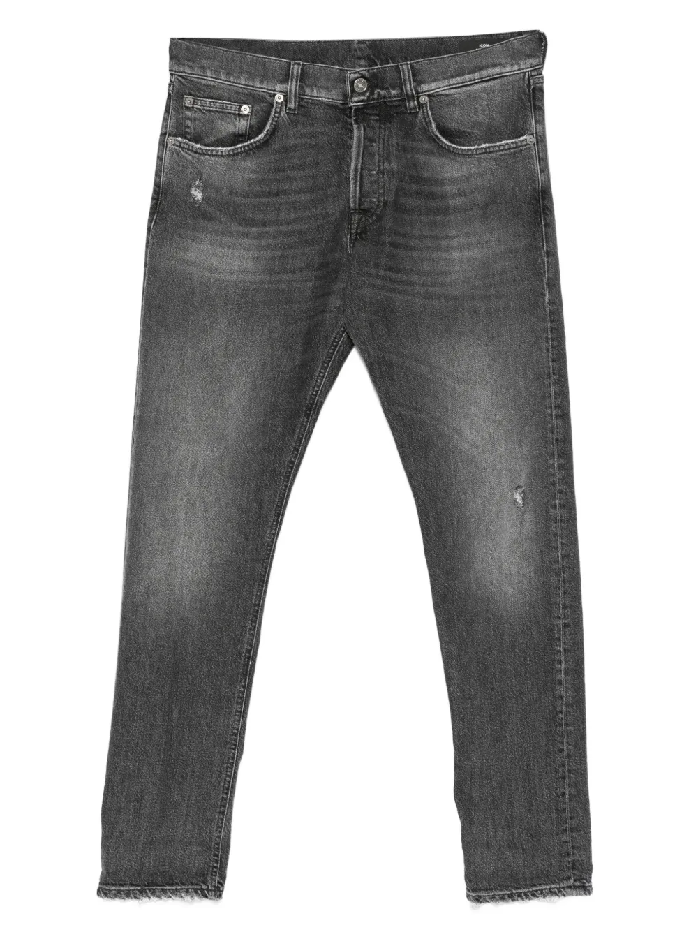 DONDUP Icon distressed five-pockets jean | Black | Image 1