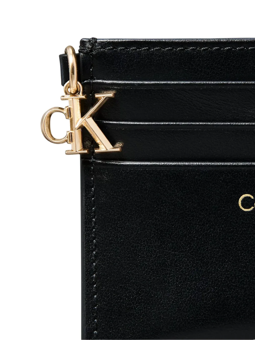 Calvin Klein Pasjeshouder met logo-stempel Zwart