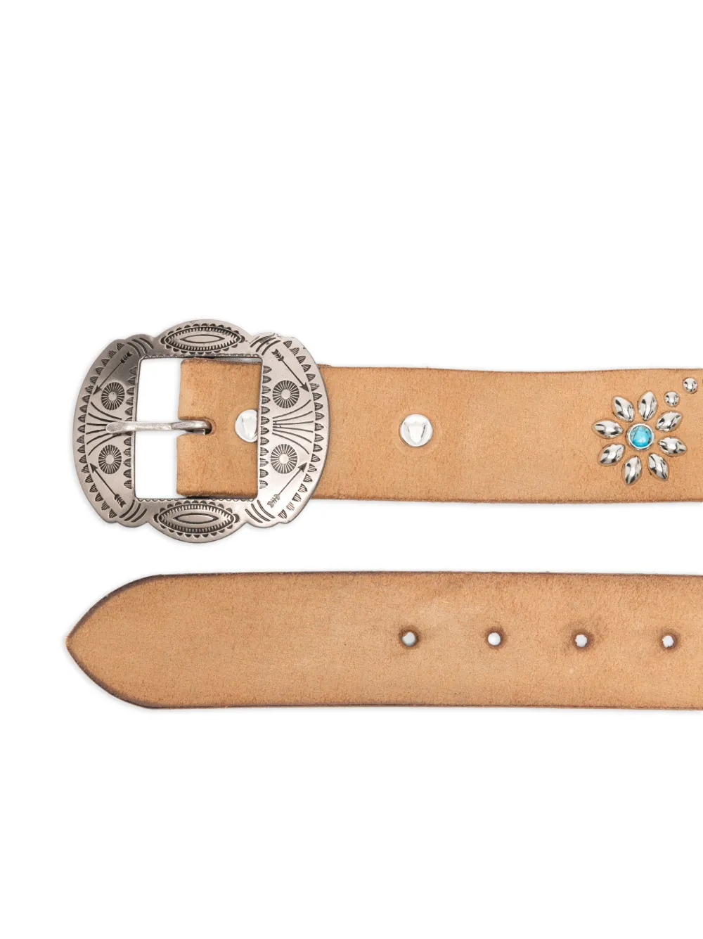 Htc Los Angeles Rosamond studded leather belt - Bruin