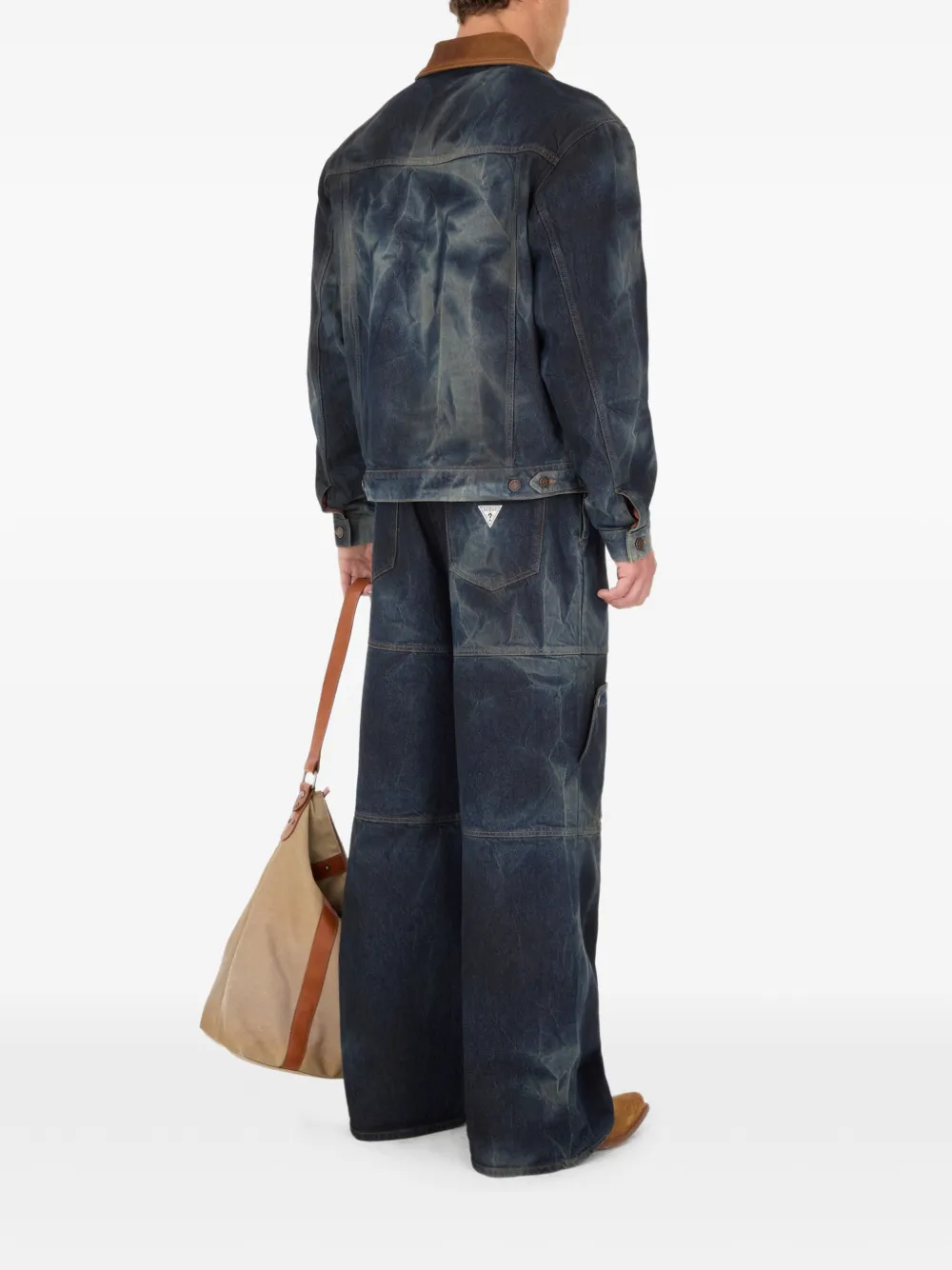 GUESS USA Jeans met vlakken Blauw