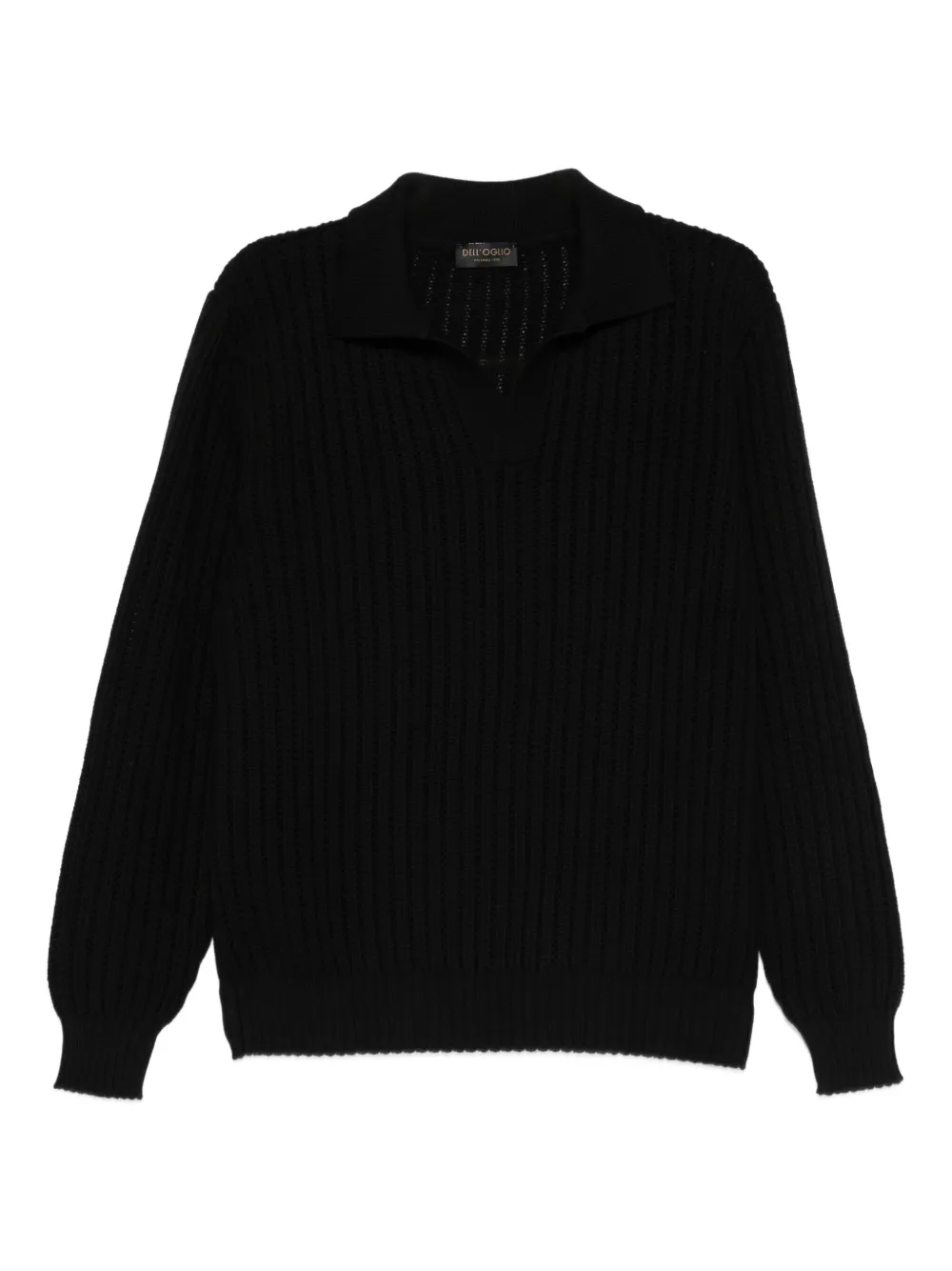 Dell'oglio polo-collar sweater - ブラック