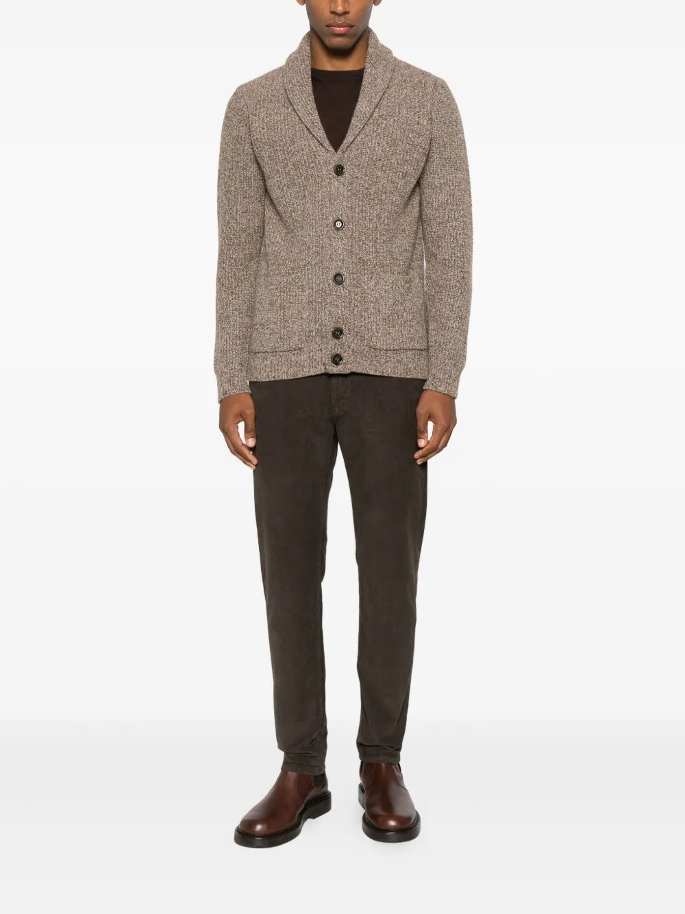 Daniele Fiesoli buttoned shawl-collar cardigan | Cardigans | Image 2
