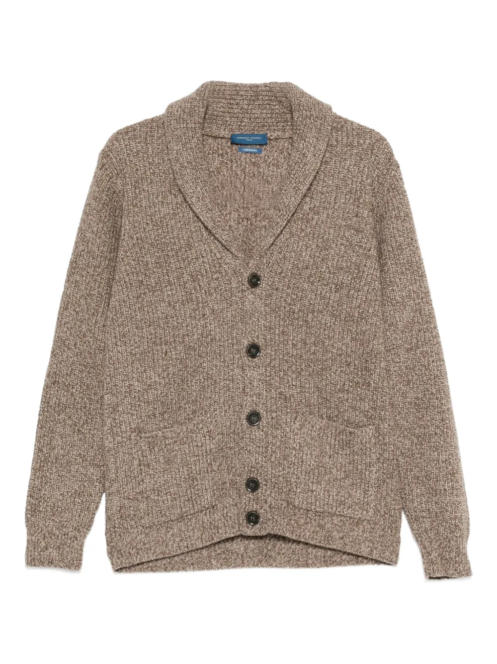 Daniele Fiesoli buttoned shawl-collar cardigan | Brown | Image 1