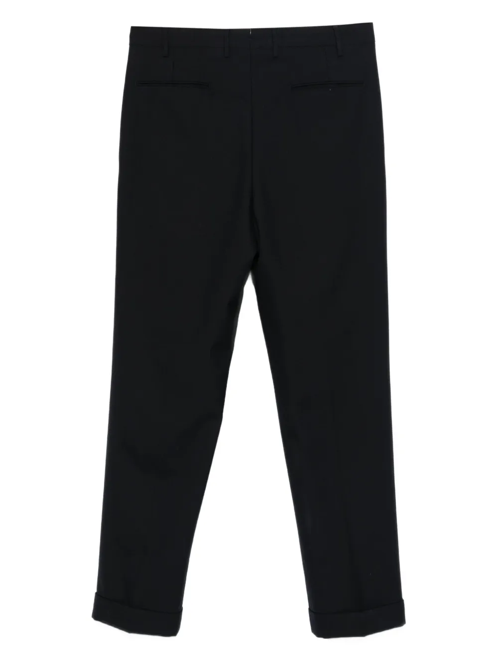 Dell'oglio pleated cuffed trousers - Blauw