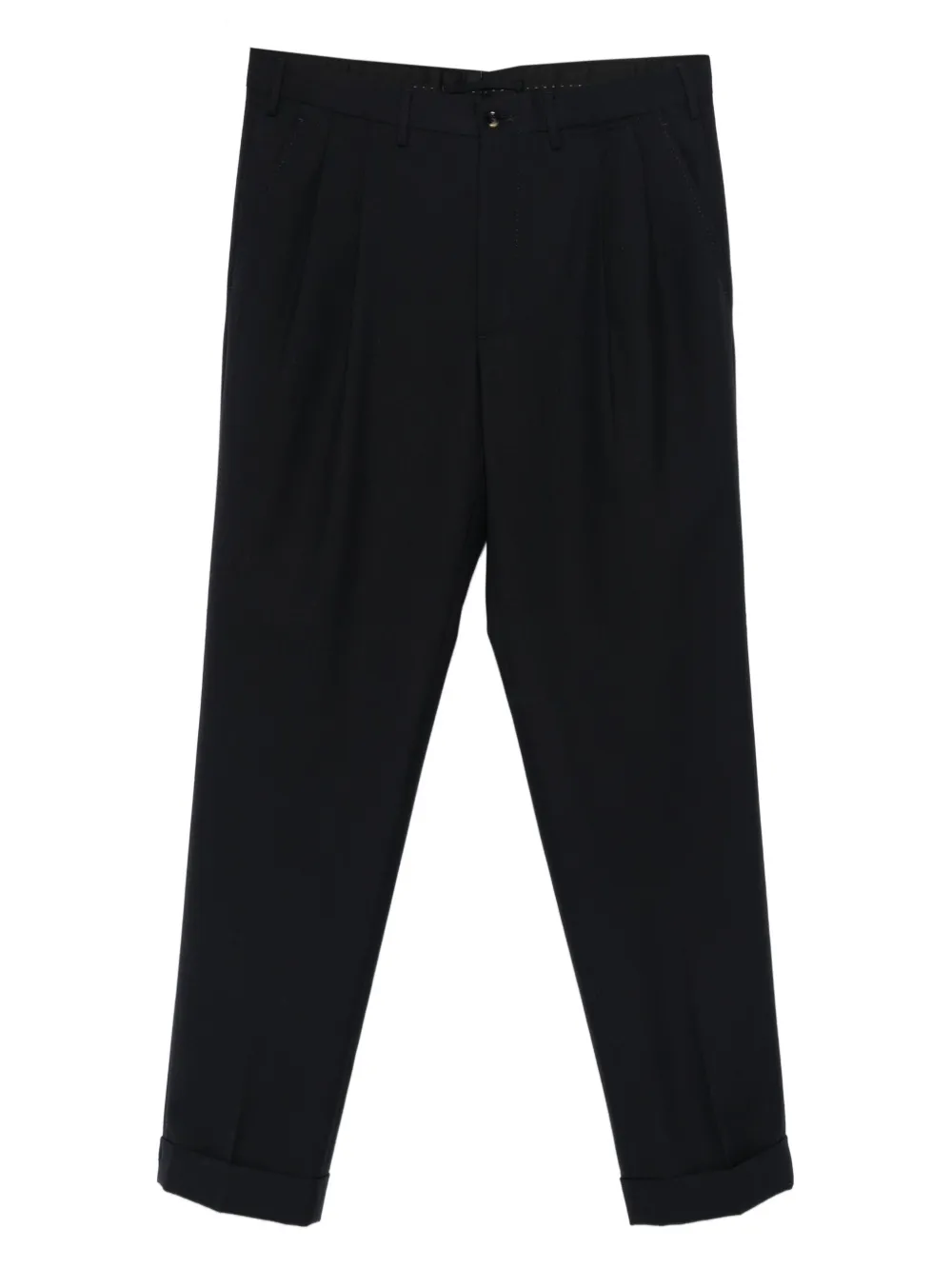 Dell'oglio pleated cuffed trousers - ブルー