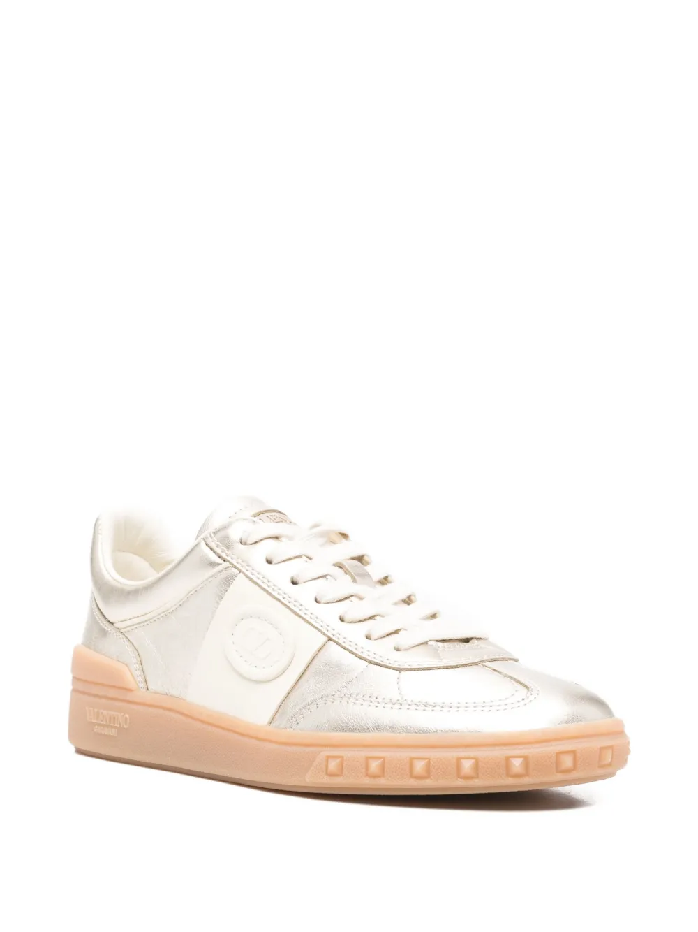 Valentino Garavani Leren sneakers met studs - Goud