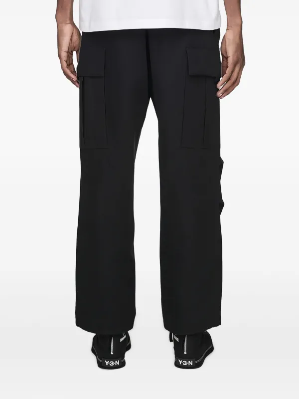 Y-3 x Neighborhood logo-print cargo-pocket Trousers | Black | FARFETCH