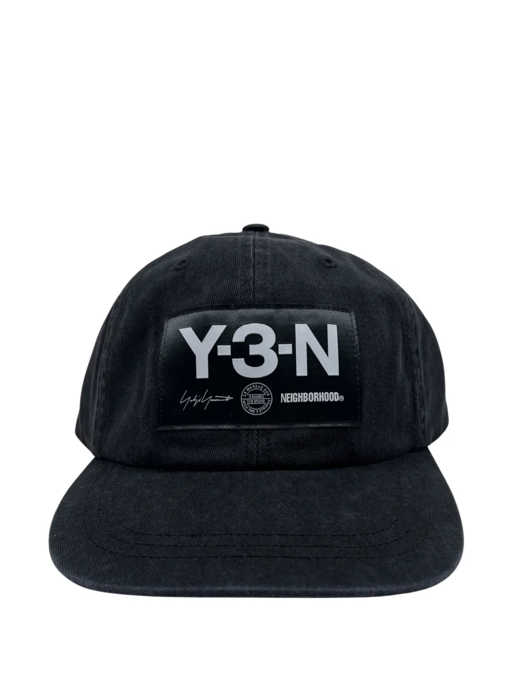 Y-3 x Neighborhood logo-patch baseball cap | Black | Image 1