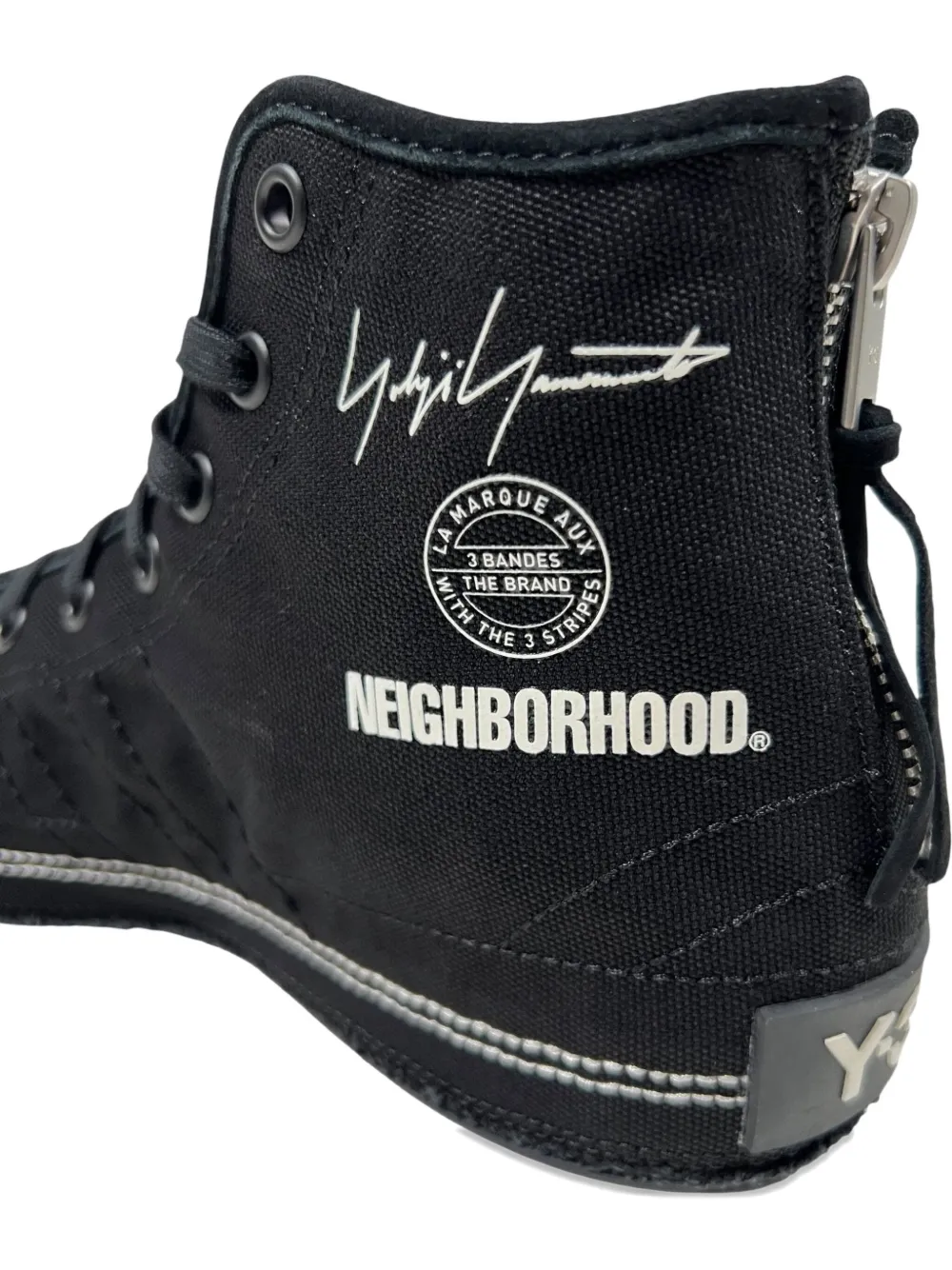 Y-3 x Neighborhood sneakers met rits Zwart