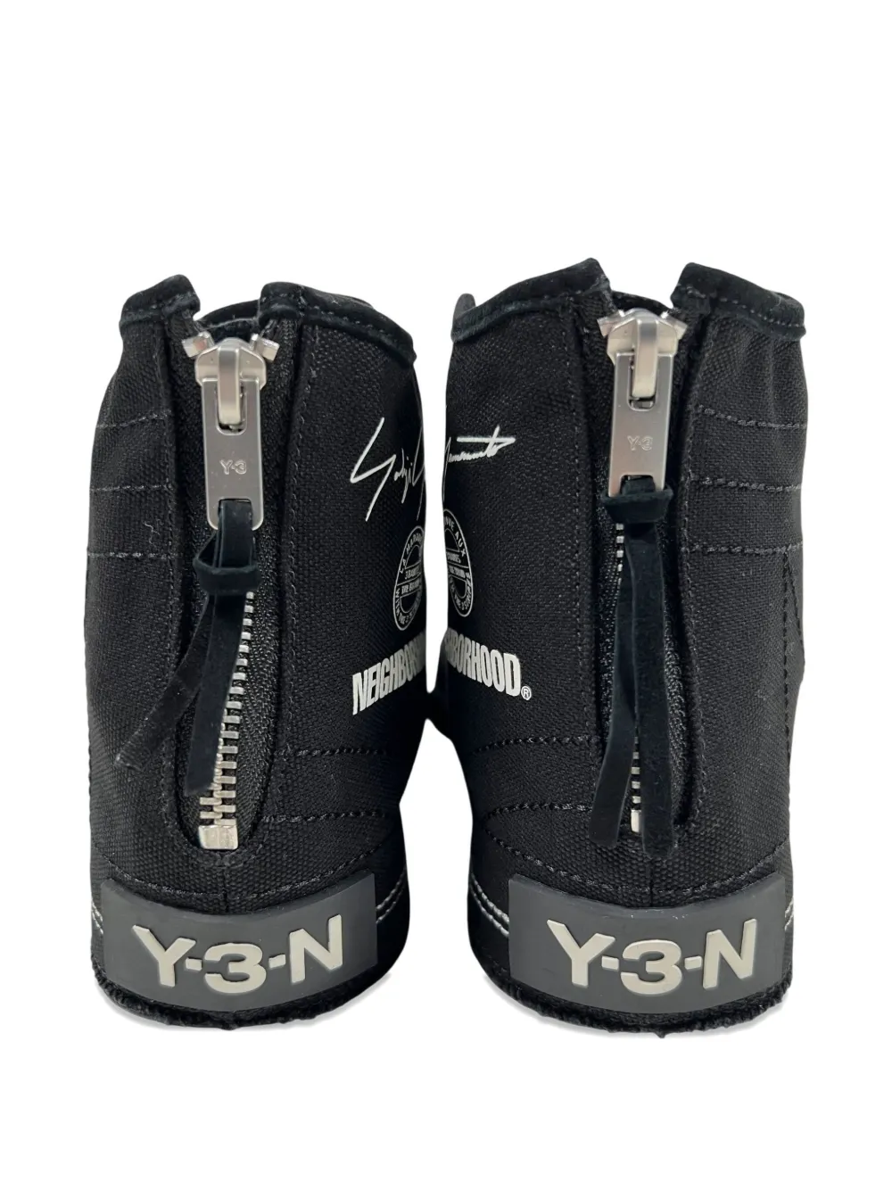Y-3 x Neighborhood sneakers met rits Zwart