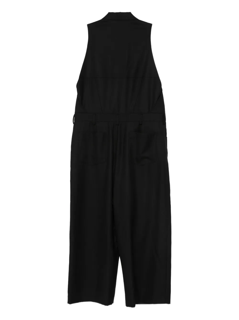 Noir Kei Ninomiya X Comme Des Garçons Sleveless Jumpsuit In Black