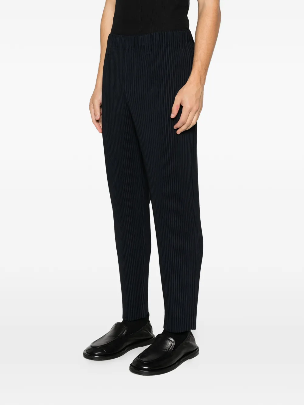 Homme Plissé Issey Miyake plissé trousers Blauw