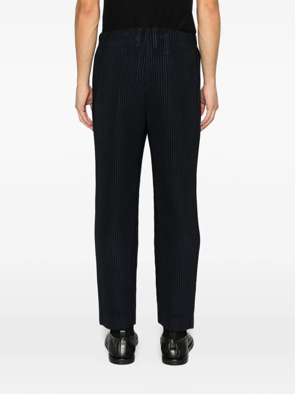 Homme Plissé Issey Miyake plissé trousers Blauw