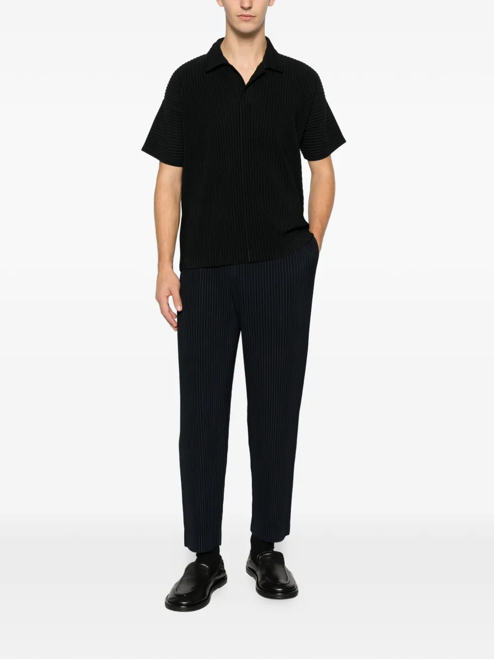 Homme Plissé Issey Miyake plissé trousers - Blauw