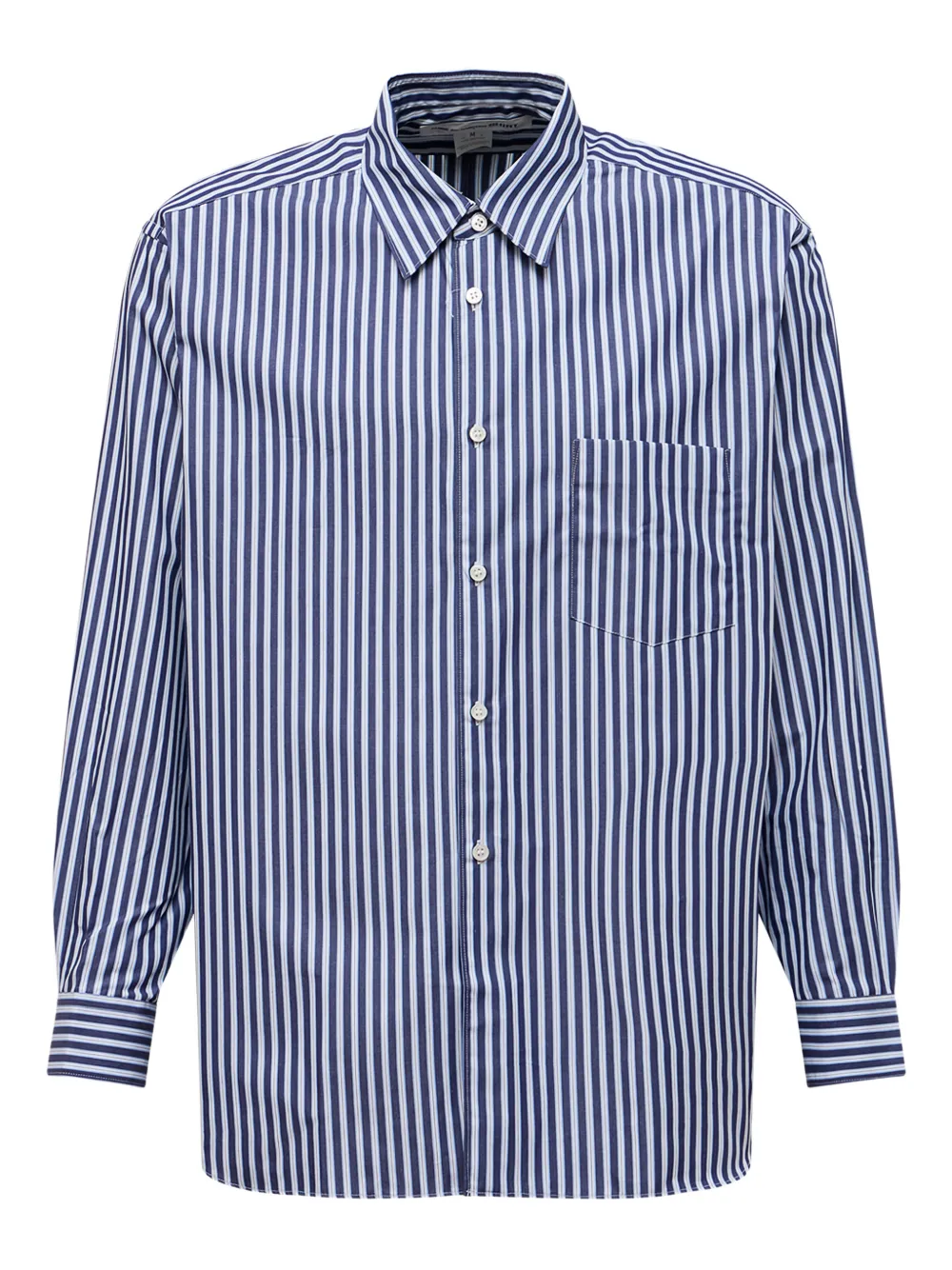 Comme des Garçons Homme striped pocket shirt - Blu