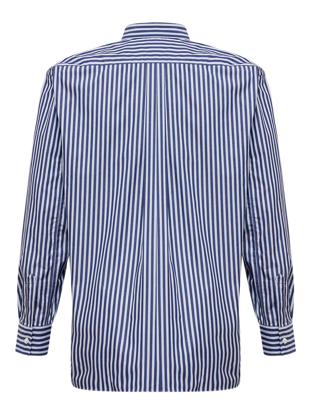 Comme des Garçons Homme striped pocket shirt - Blauw