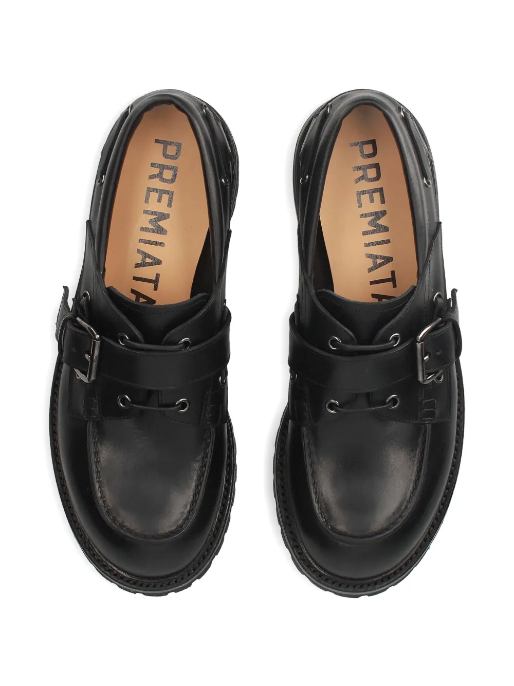 Premiata Loafers met gesp Zwart