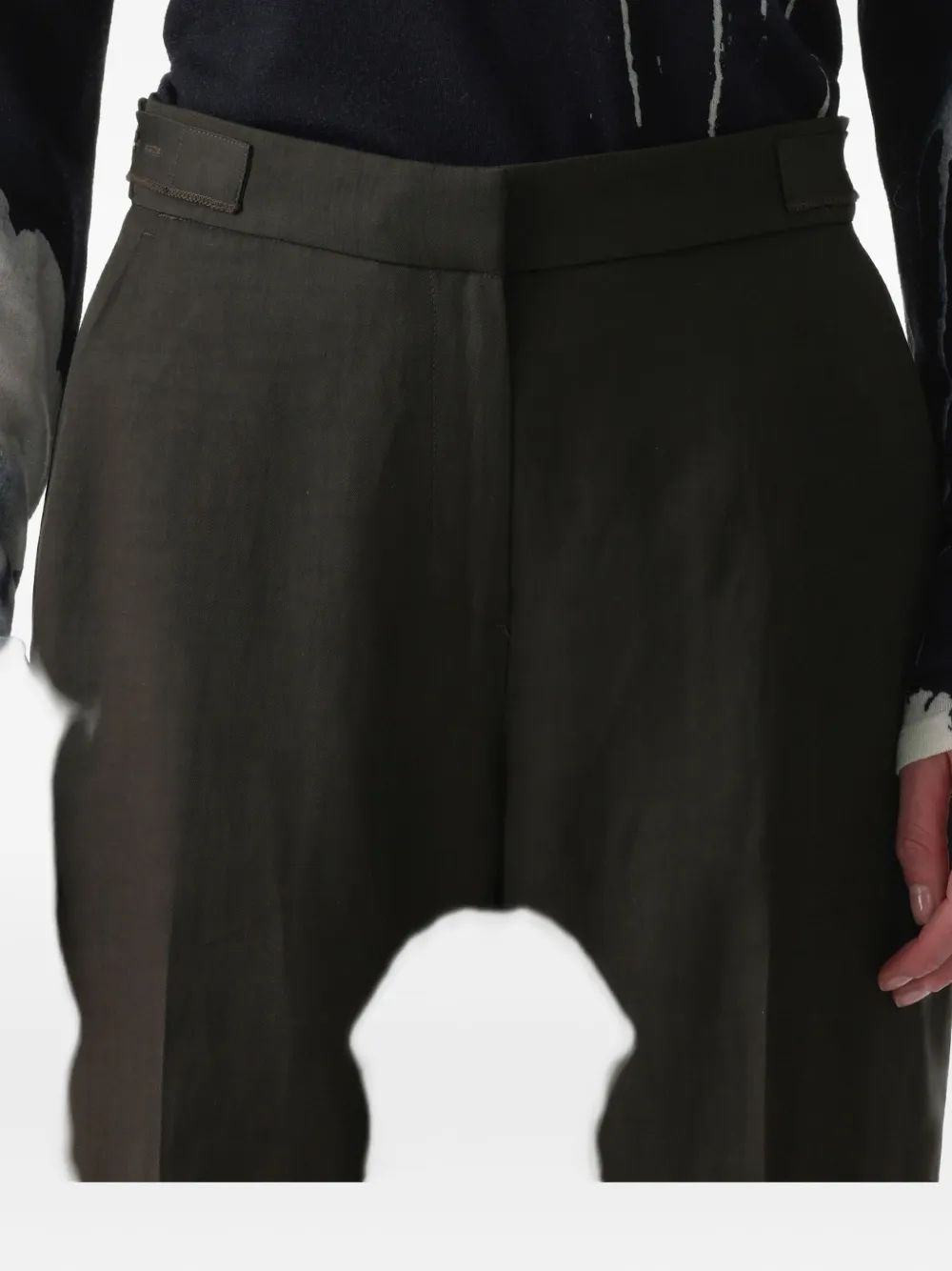 Jason Wu Collection Pantaloni con spacco posteriore - Verde