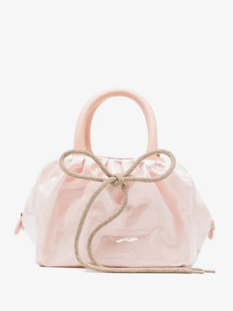 Simone Rocha tote mini con moño fruncido