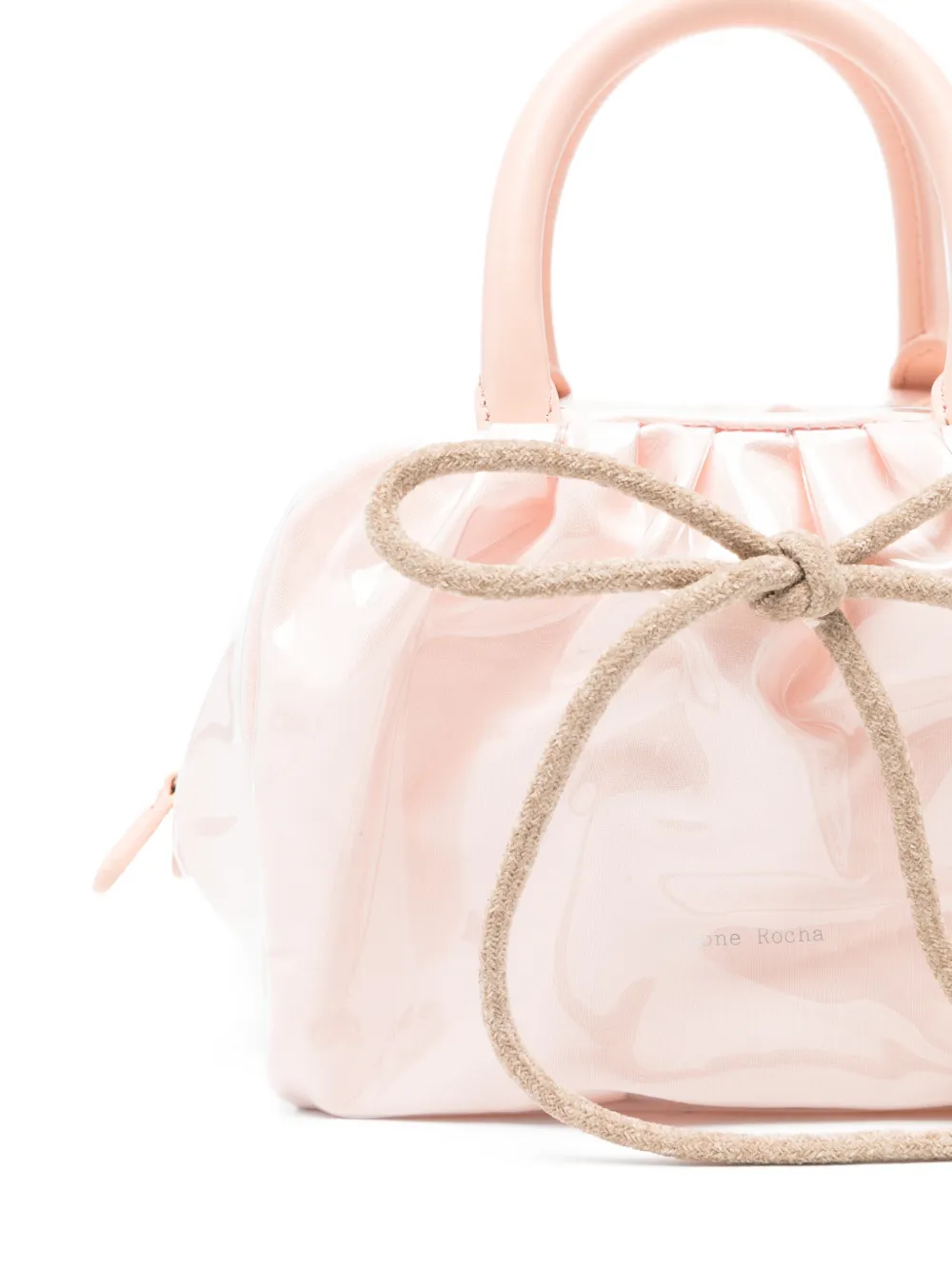 Simone Rocha Gesmockte mini-shopper met strik Roze