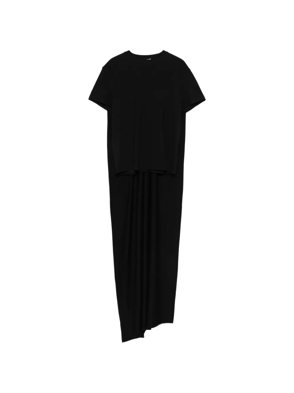 Magda Butrym draped T-shirt - Nero