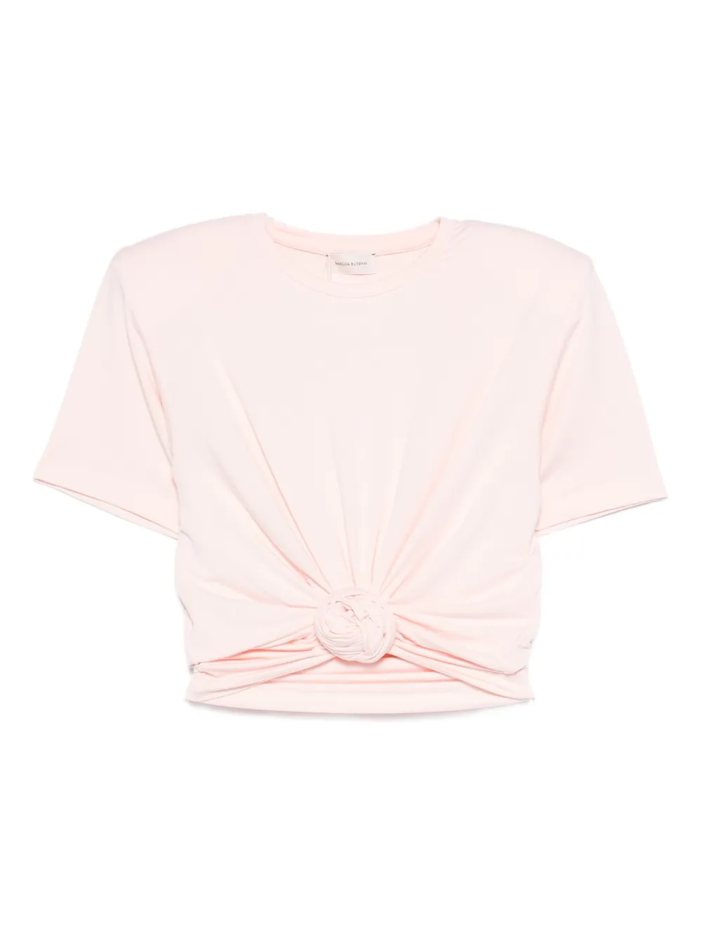Magda Butrym knotted T-shirt - Rosa