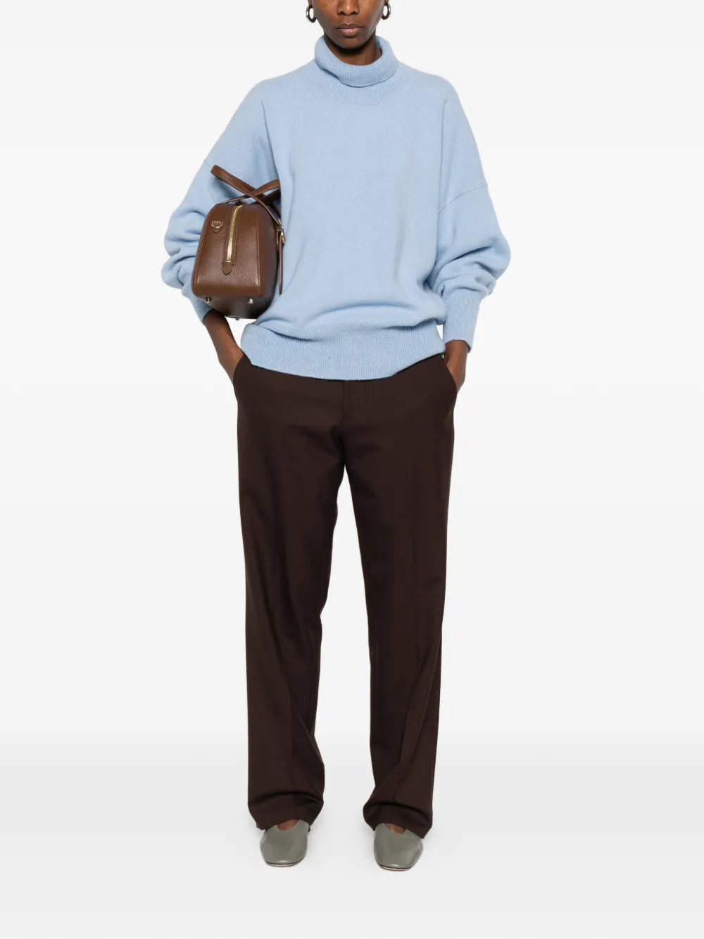  Róhe Turtleneck Sweater - Blue 