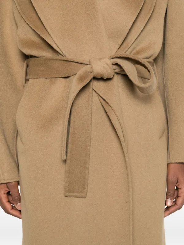 Róhe Signature Scarf Coat | Brown | FARFETCH RO