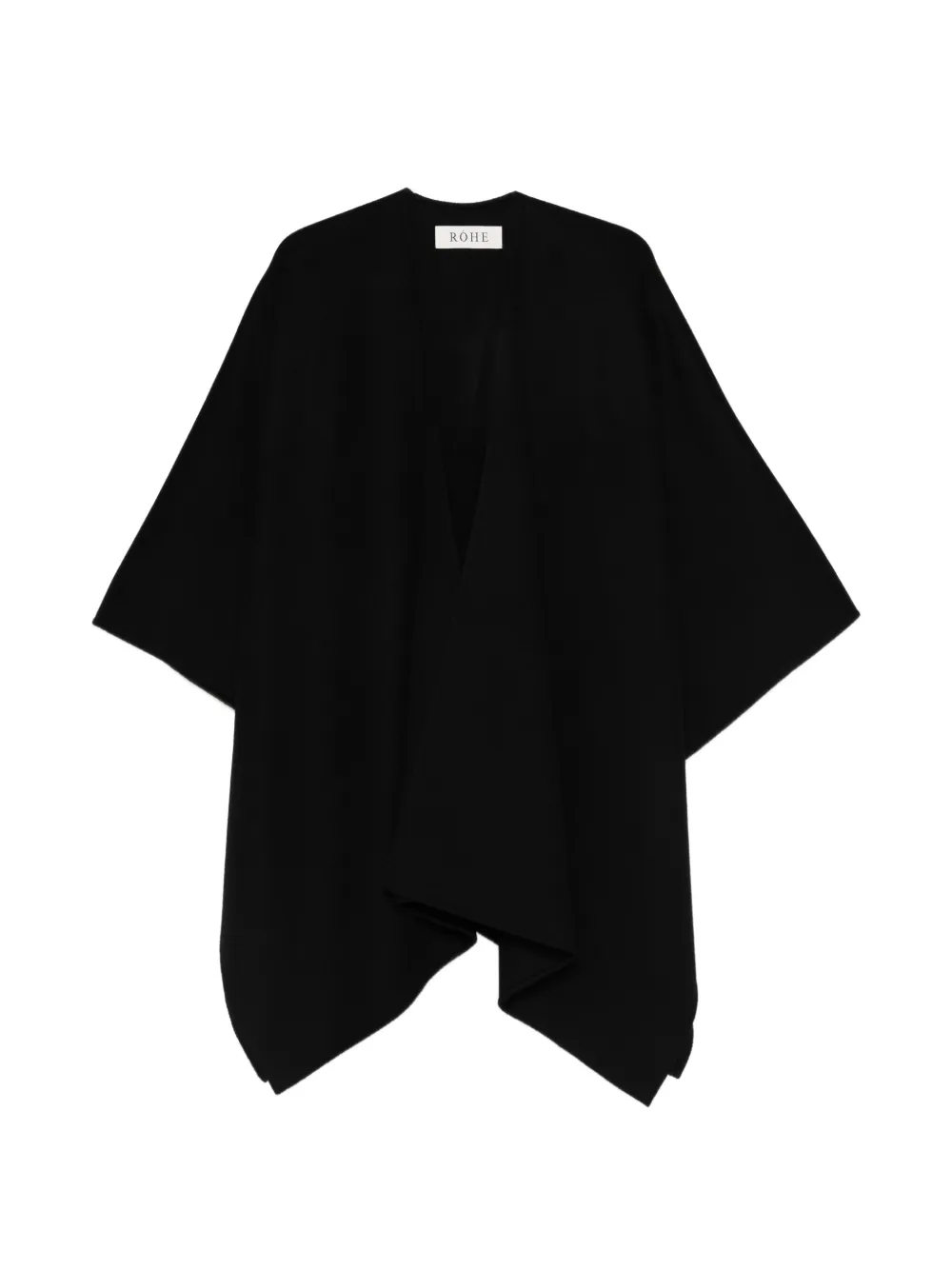 Róhe double-faced poncho - Schwarz
