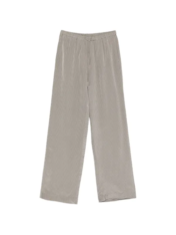 Róhe Striped-pattern Palazzo Pants in Grey