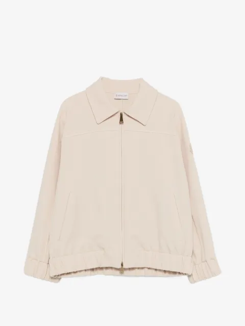 Moncler veste bomber zippée à logo ton sur ton