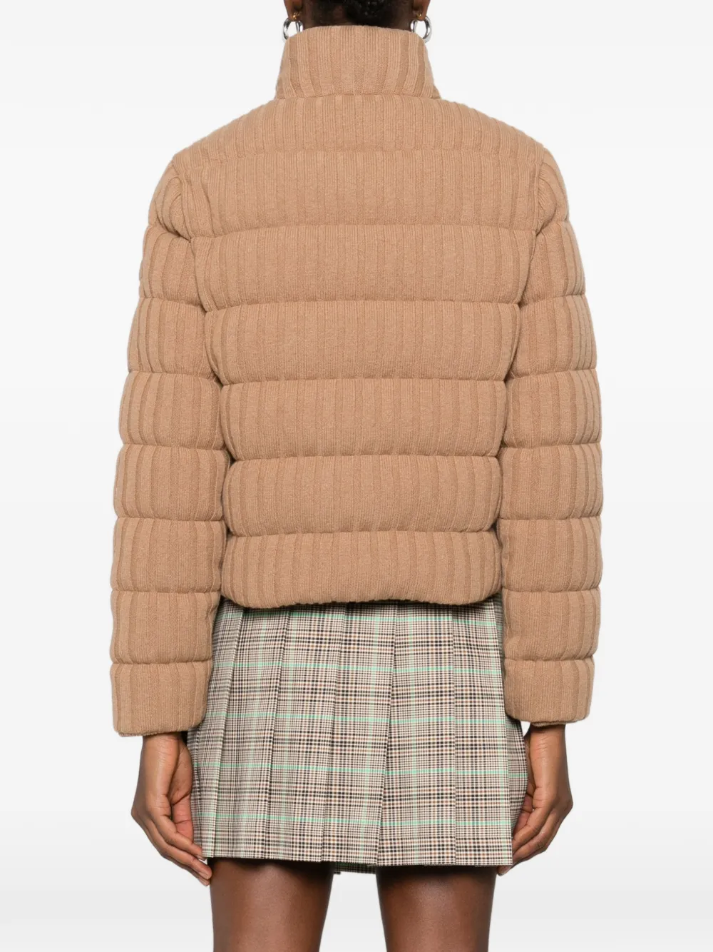 Moncler Gewatteerd jack met rits Beige