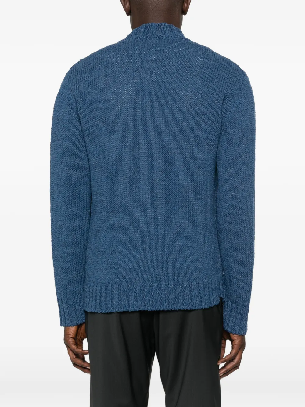Barena Vest met rits Blauw