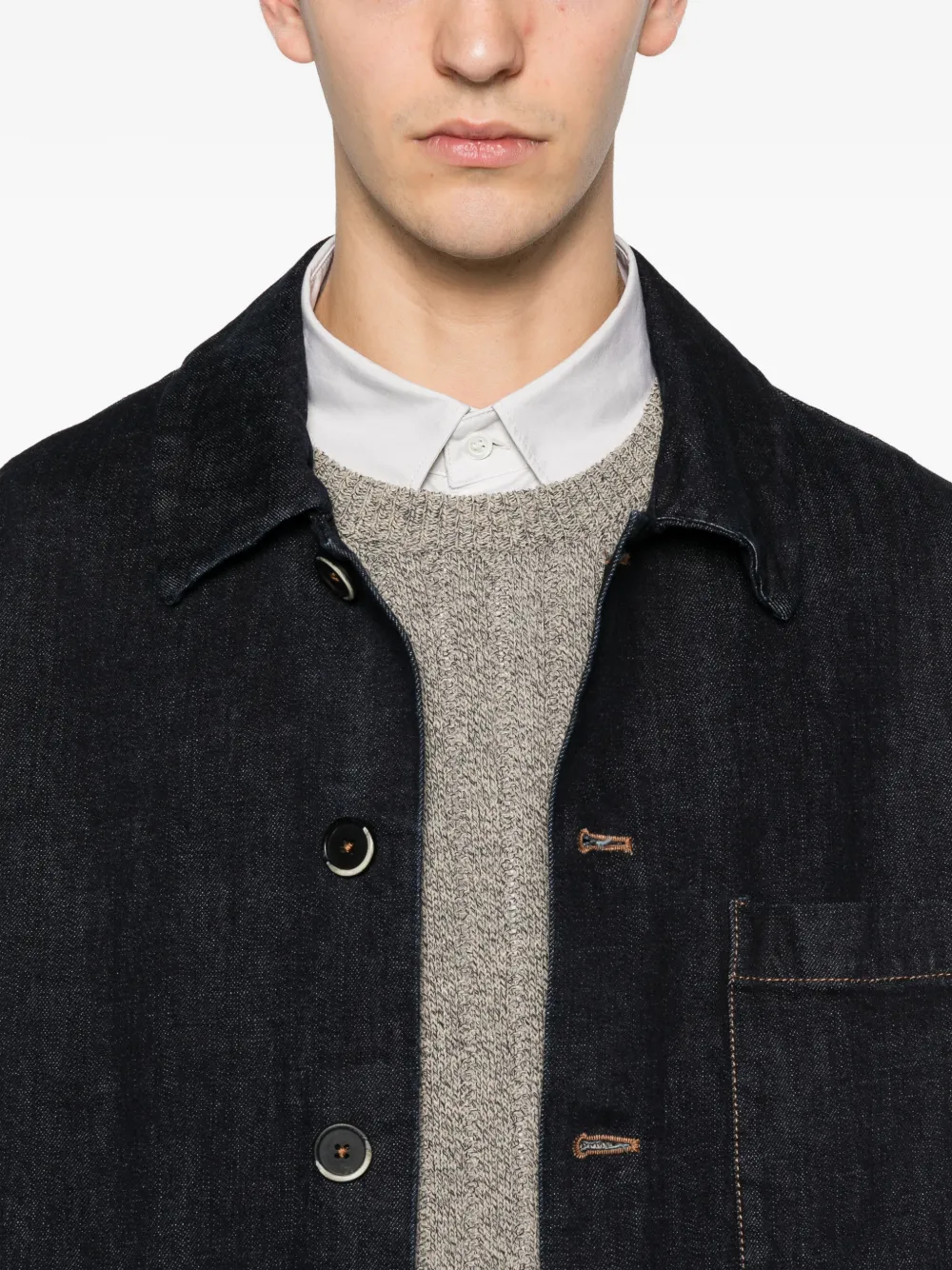 Stae Buttoned Denim Jacket