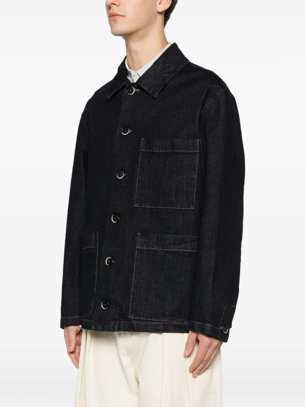 Stae Buttoned Denim Jacket