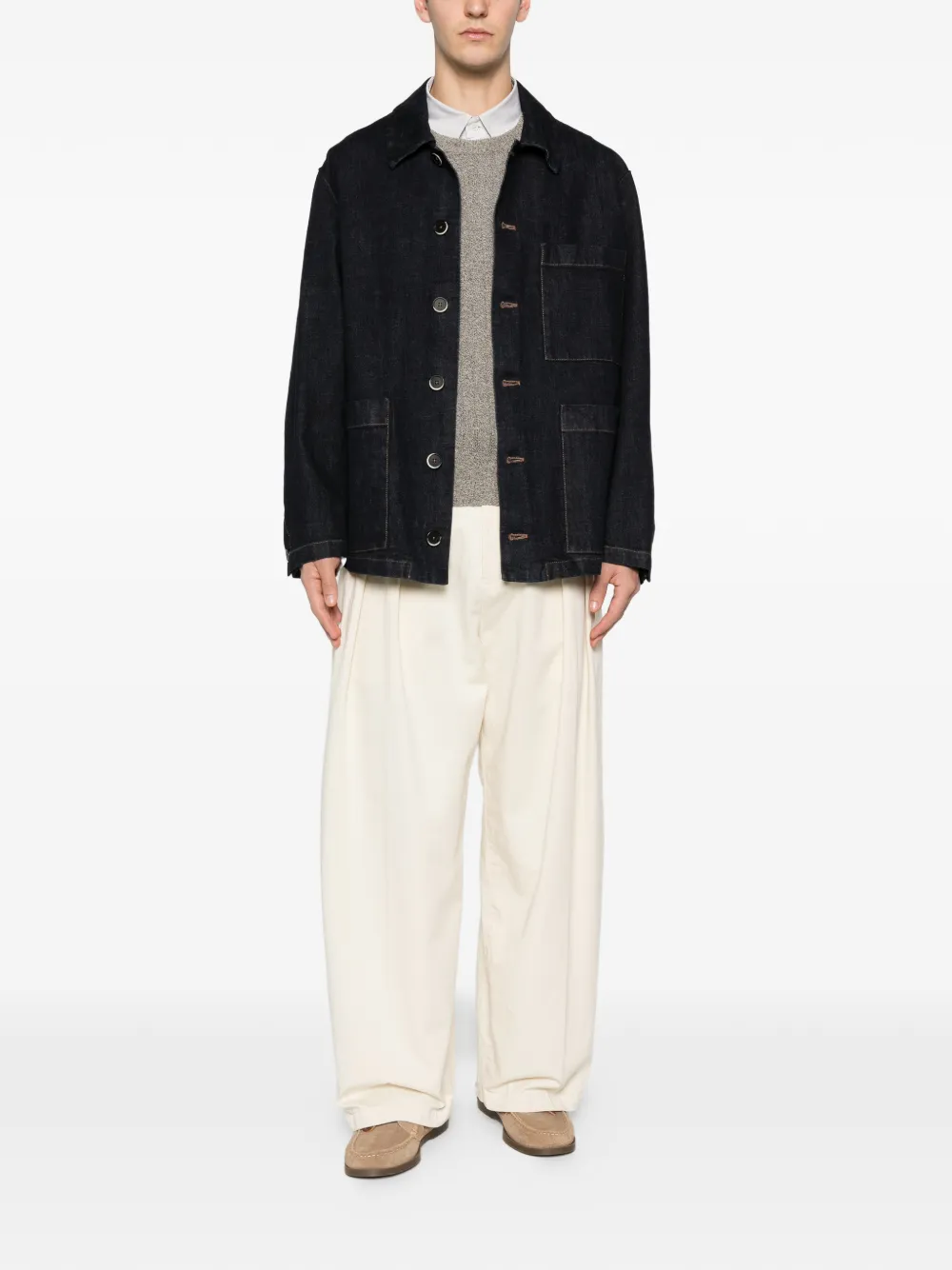 Barena Stae buttoned denim jacket | Shirt Jackets | Image 2