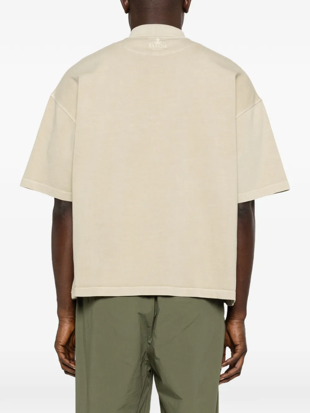 Barena Poloshirt met knopen Groen