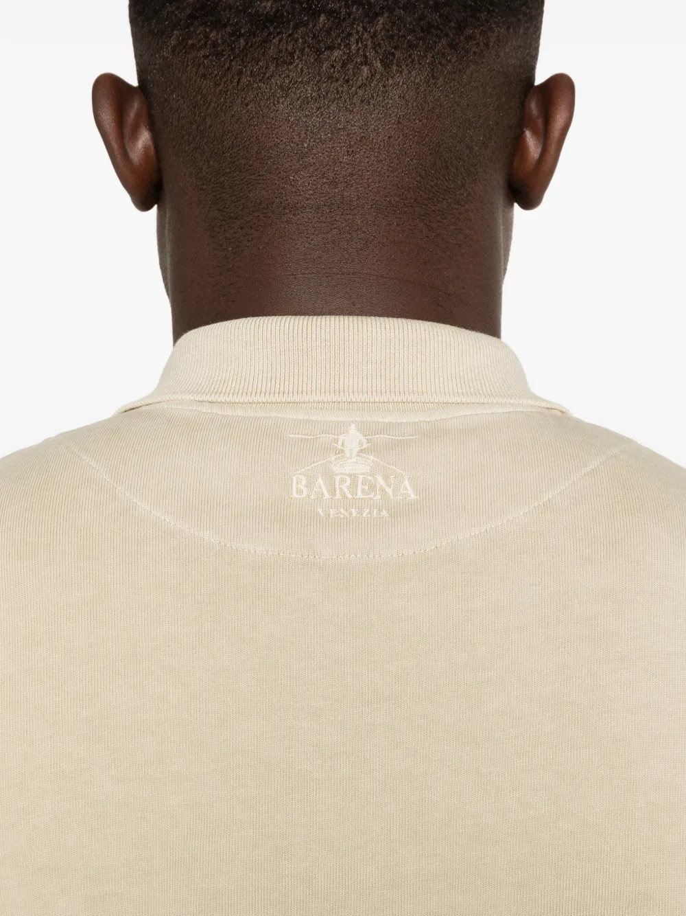 Barena Poloshirt met knopen Groen