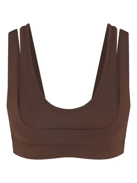 Skims x Nike Matte double-strap scoop sports bra