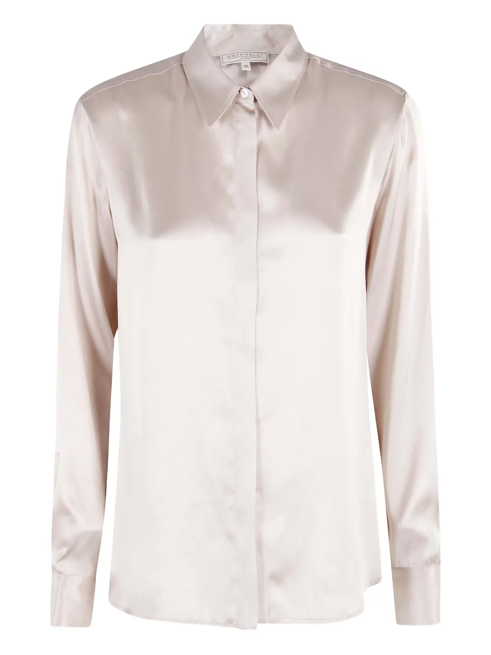 Antonelli long-sleeve shirt - Nude