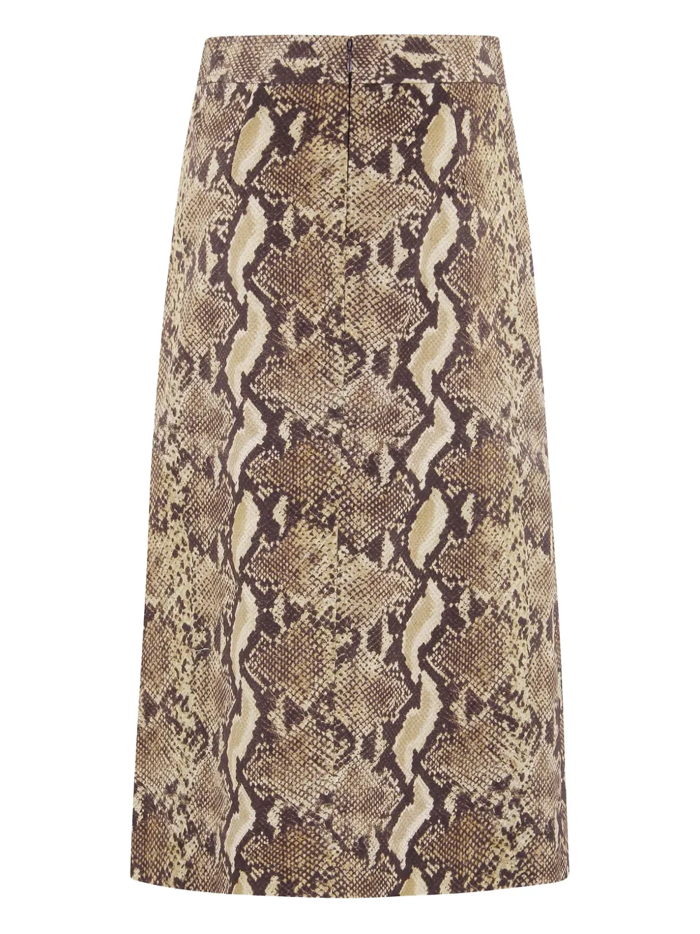 ASPESI python-print midi skirt - Bruin
