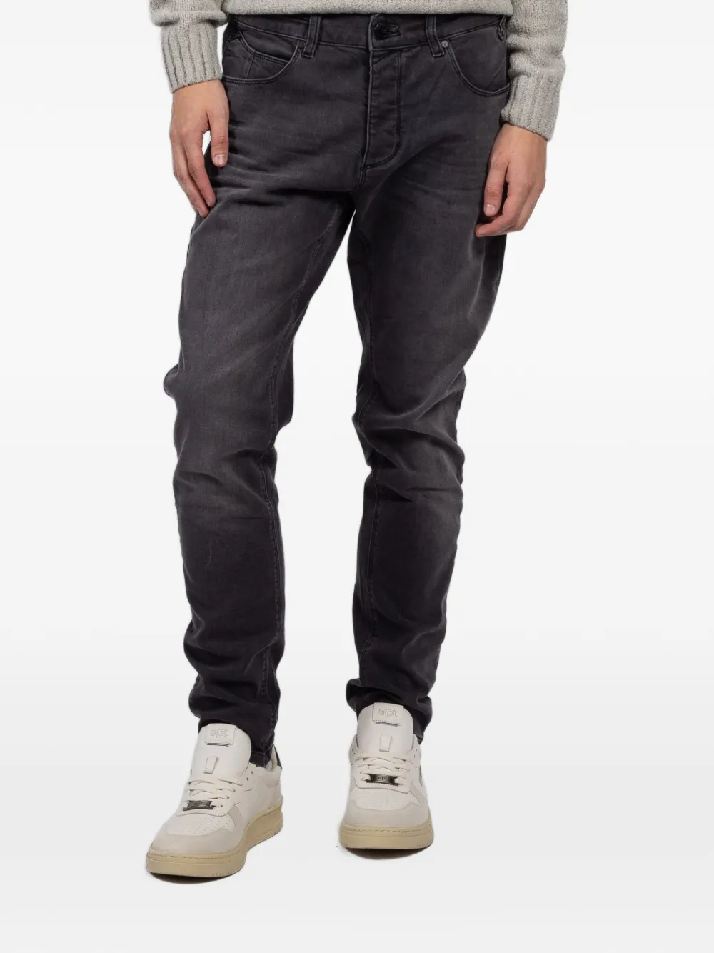 GABBA Thor buttoned denim jeans - Grigio