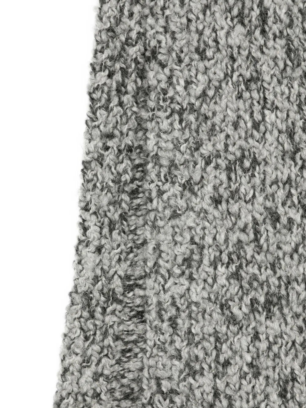 Moncler logo-patch scarf - Grijs