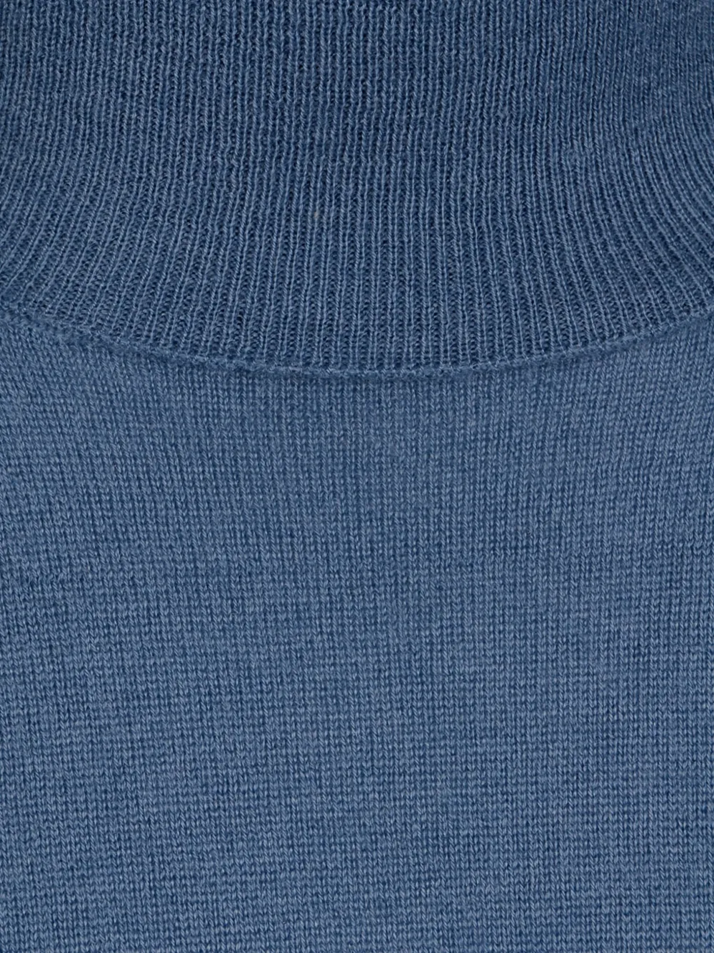 Canali Roll-neck Knitted Sweater In Blue