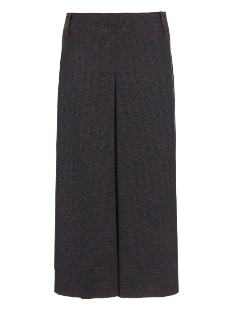 Merci contrasting stitching patch pocket midi skirt