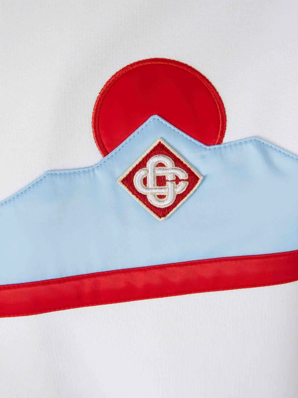 Casablanca Elastisch geribbeld hybride jack Wit