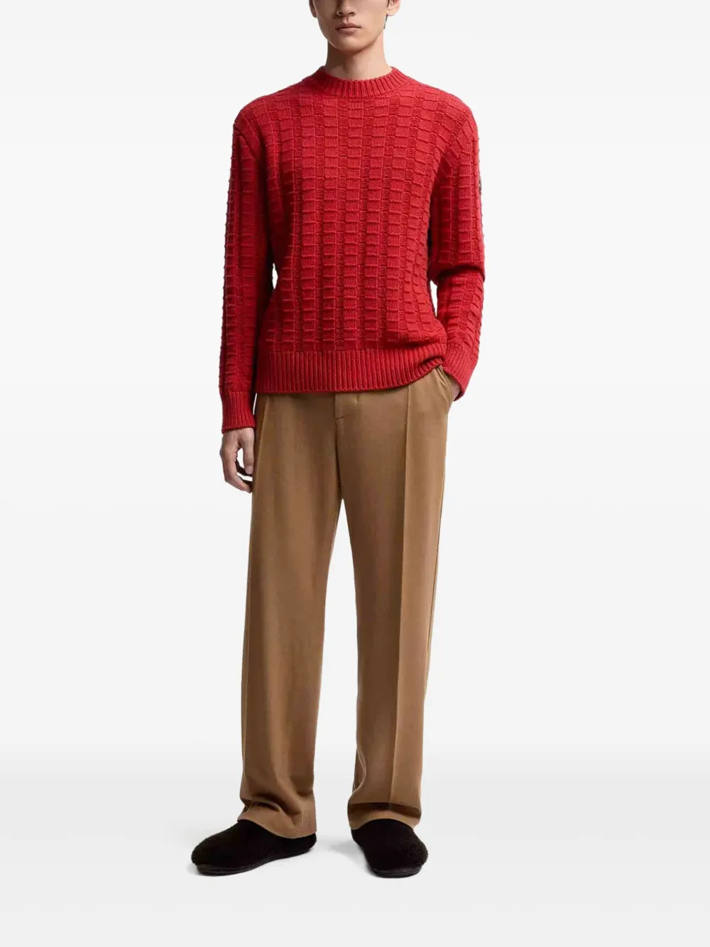 Moncler cashmere-blend jumper - Rood