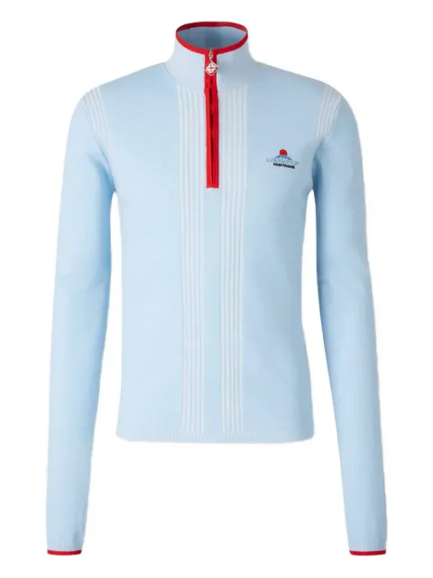 Casablanca zip embroidered cardigan