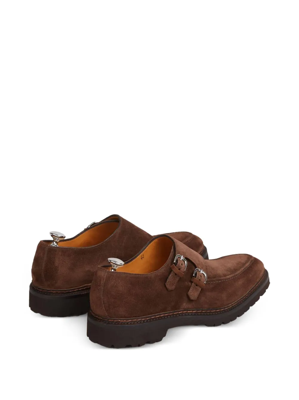 Double Buckle Suede Boots